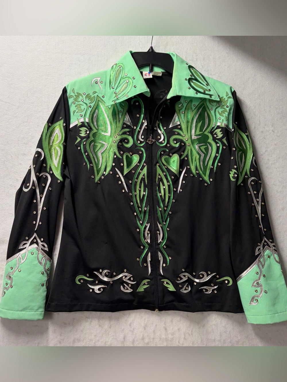Ranchwear Rhinestone Western Show Jacket Woman’s Size XL cowgirl riding